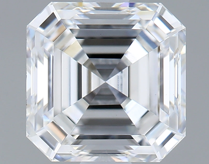 1.53 Carat Asscher Shaped, Ideal Cut, D Color, VS1 Clarity, IGI Certified Lab Grown Diamond