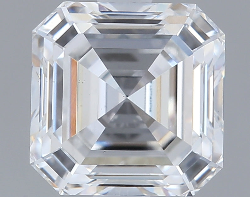 1.57 Carat Asscher Shaped, Ideal Cut, D Color, VS1 Clarity, IGI Certified Lab Grown Diamond