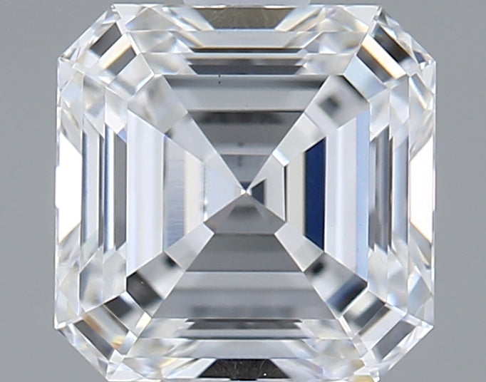 1.31 Carat Asscher Shaped, Ideal Cut, D Color, VS1 Clarity, IGI Certified Lab Grown Diamond