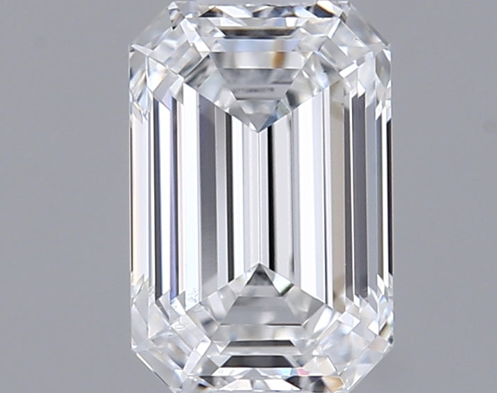 1.00 Carat Emerald Shaped, Ideal Cut, D Color, VS1 Clarity, IGI Certified Lab Grown Diamond