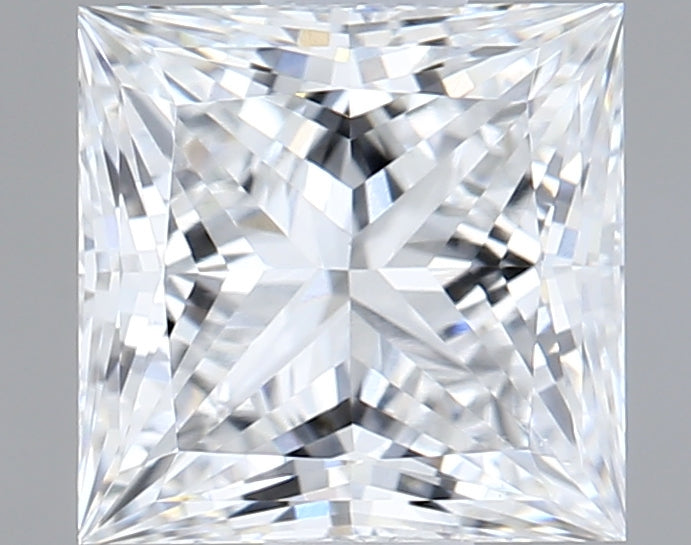 1.03 Carat Princess Shaped, Ideal Cut, D Color, VS1 Clarity, IGI Certified Lab Grown Diamond