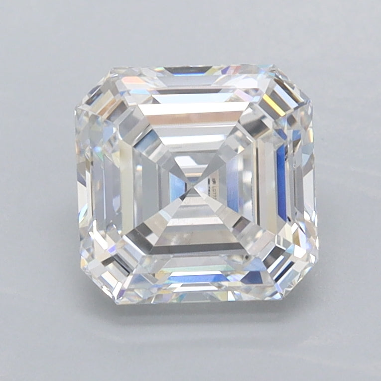 1.52 Carat Asscher Shaped, Ideal Cut, D Color, VVS2 Clarity, IGI Certified Lab Grown Diamond