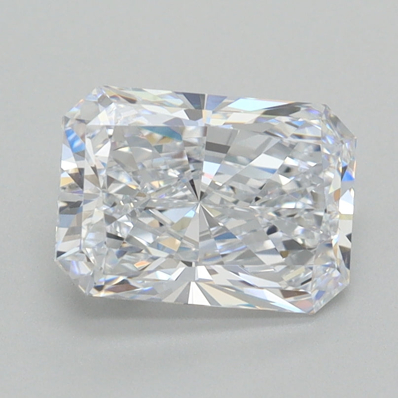 1.59 Carat Radiant Shaped, Ideal Cut, D Color, FL Clarity, IGI Certified Lab Grown Diamond