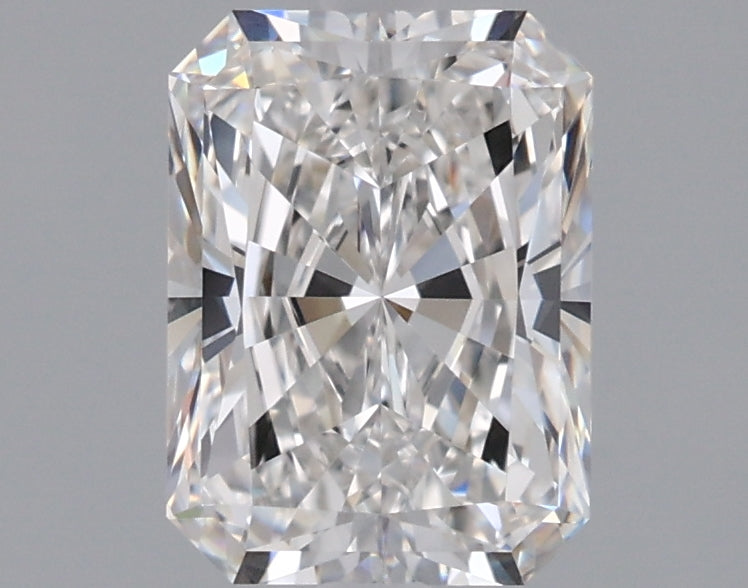 1.55 Carat Radiant Shaped, Ideal Cut, F Color, VVS1 Clarity, IGI Certified Lab Grown Diamond