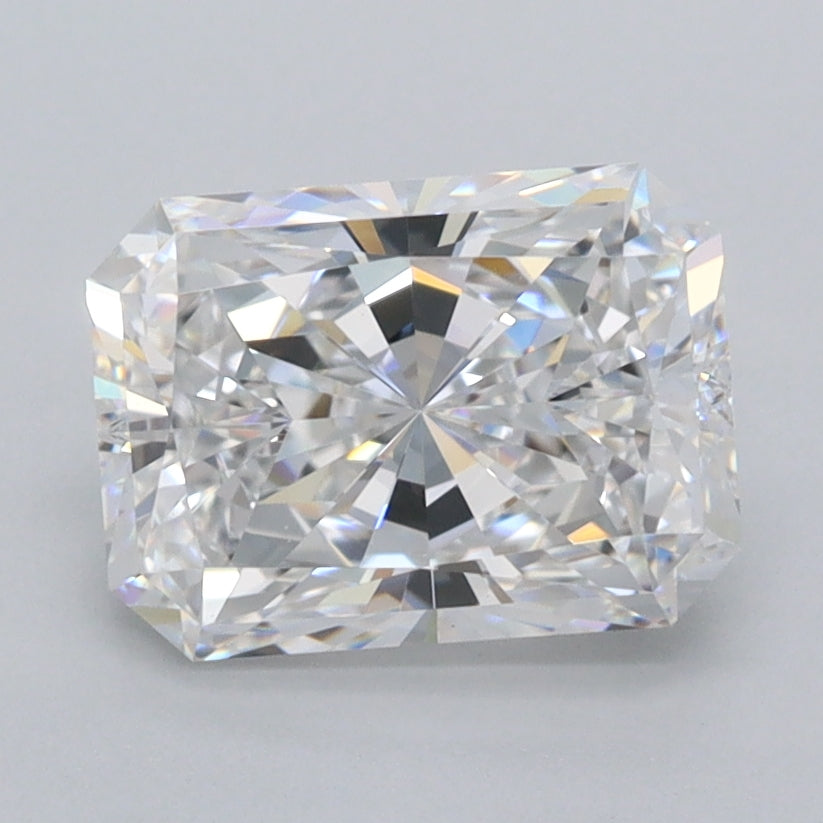 2.02 Carat Radiant Shaped, Excellent Cut, D Color, IF Clarity, IGI Certified Lab Grown Diamond