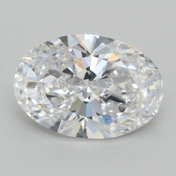 1.04 Carat Oval Shaped, Ideal Cut, D Color, FL Clarity, IGI Certified Lab Grown Diamond