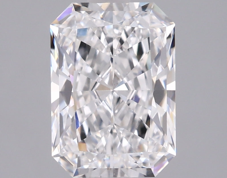 1.57 Carat Radiant Shaped, Ideal Cut, D Color, VS1 Clarity, IGI Certified Lab Grown Diamond