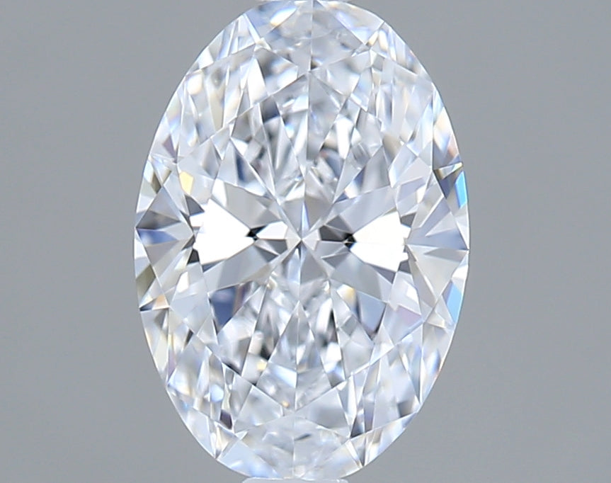 1.04 Carat Oval Shaped, Ideal Cut, D Color, FL Clarity, IGI Certified Lab Grown Diamond