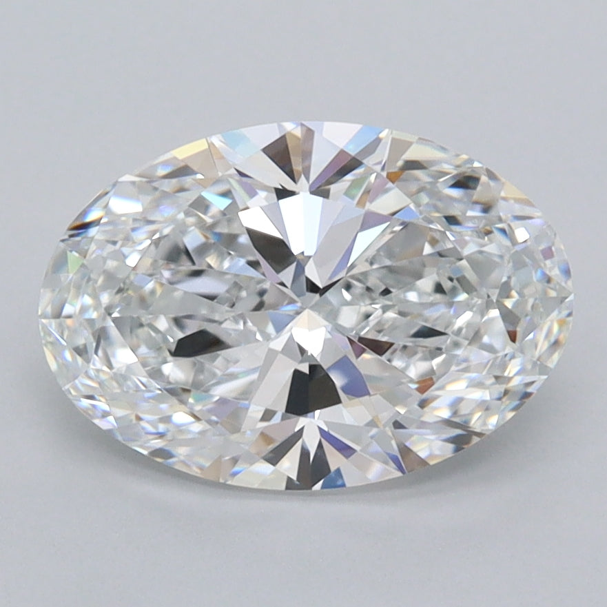 2.02 Carat Oval Shaped, Ideal Cut, D Color, IF Clarity, IGI Certified Lab Grown Diamond