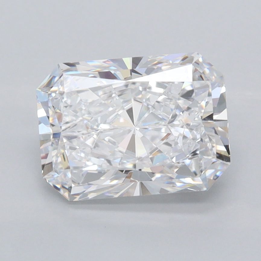 1.94 Carat Radiant Shaped, Ideal Cut, D Color, FL Clarity, IGI Certified Lab Grown Diamond