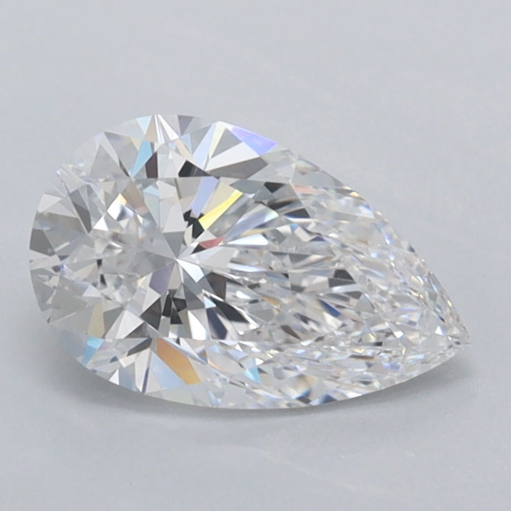 1.04 Carat Pear Shaped, Excellent Cut, D Color, VVS1 Clarity, IGI Certified Lab Grown Diamond