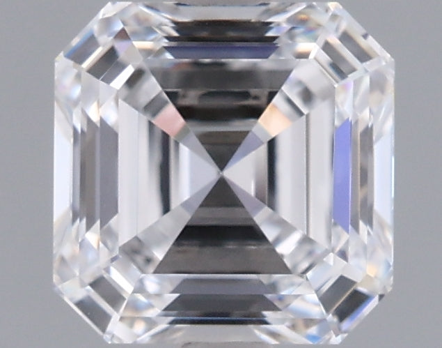 1.58 Carat Asscher Shaped, Ideal Cut, D Color, VVS1 Clarity, IGI Certified Lab Grown Diamond