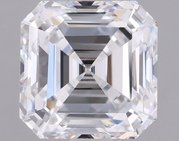1.55 Carat Asscher Shaped, Ideal Cut, D Color, VVS1 Clarity, IGI Certified Lab Grown Diamond