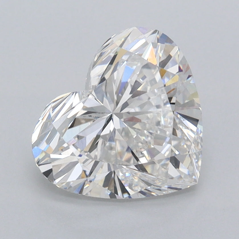 2.02 Carat Heart Shaped, Excellent Cut, D Color, VVS1 Clarity, IGI Certified Lab Grown Diamond