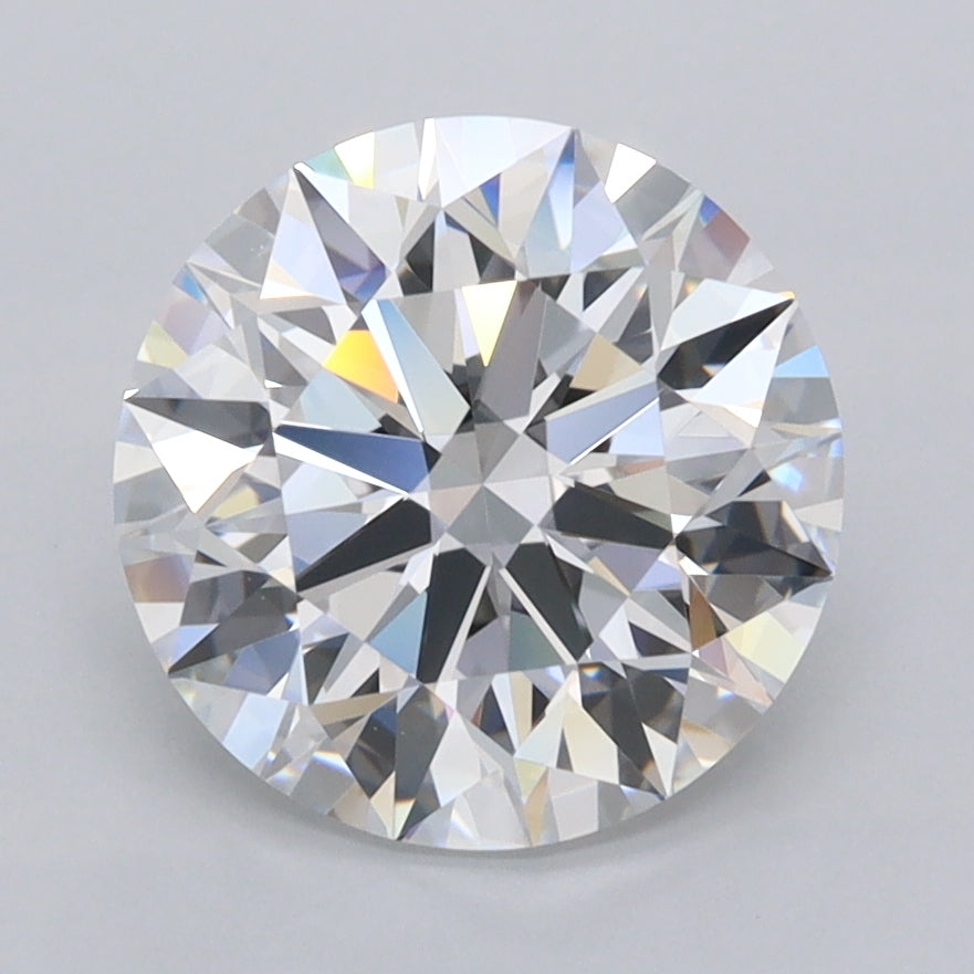 2.72 Carat Round Shaped, Ideal Cut, D Color, FL Clarity, IGI Certified Lab Grown Diamond