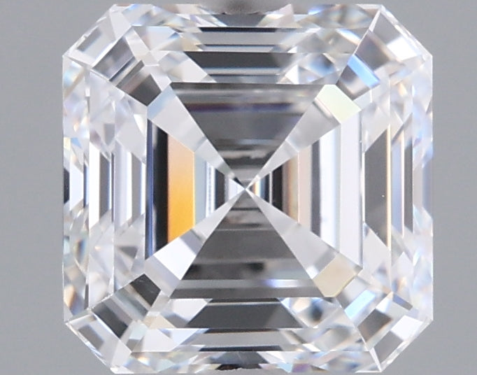 1.99 Carat Asscher Shaped, Ideal Cut, D Color, FL Clarity, IGI Certified Lab Grown Diamond