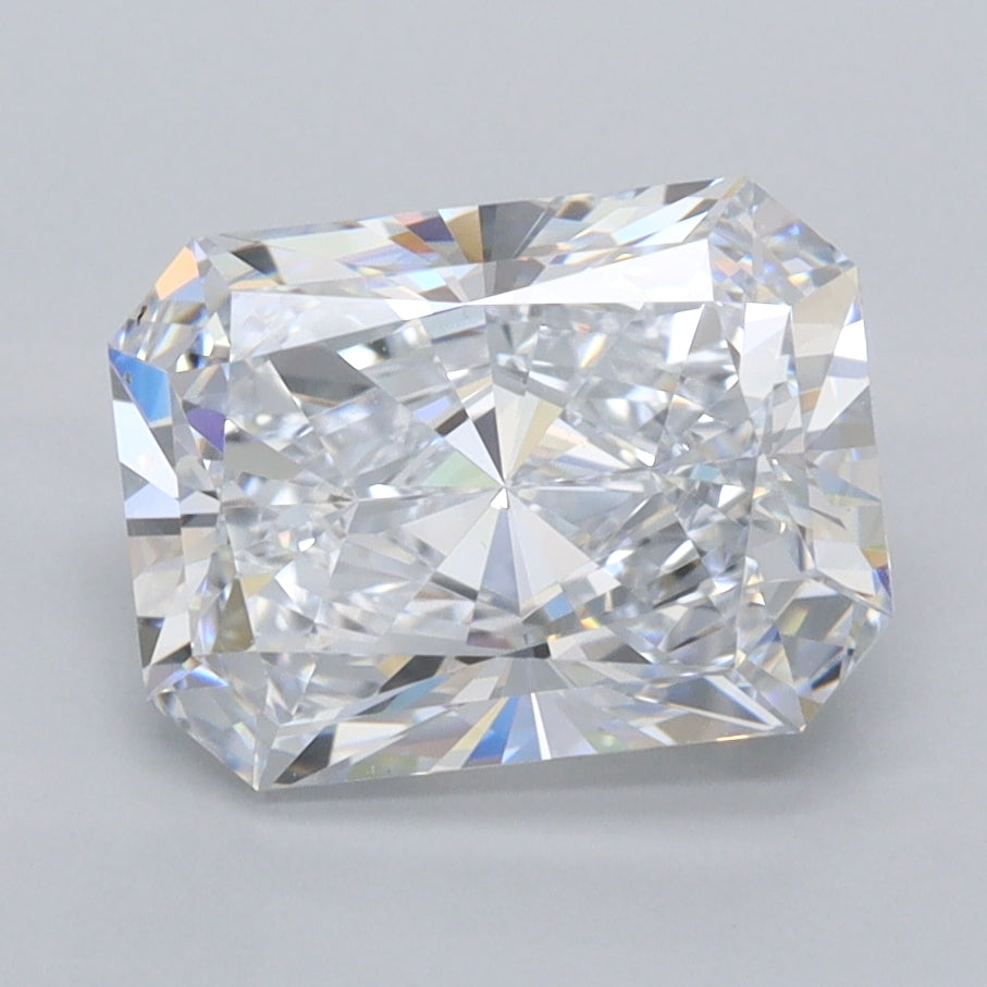 2.59 Carat Radiant Shaped, Ideal Cut, E Color, FL Clarity, IGI Certified Lab Grown Diamond