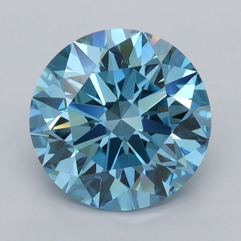 2.01 Carat Round Shaped, Ideal Cut, VVS1 Clarity, IGI Certified Lab Grown Diamond