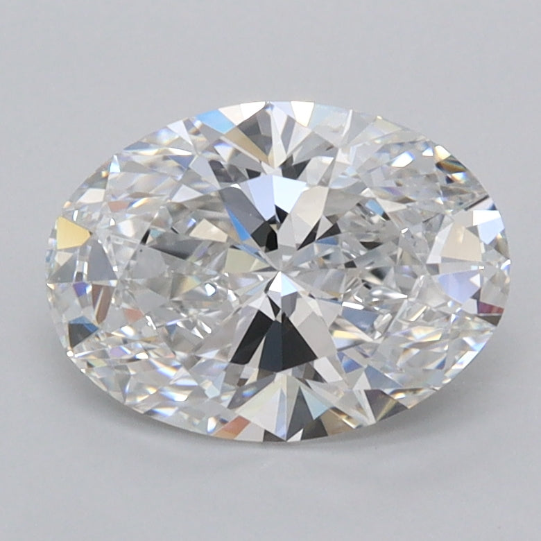 1.50 Carat Oval Shaped, Ideal Cut, E Color, FL Clarity, IGI Certified Lab Grown Diamond