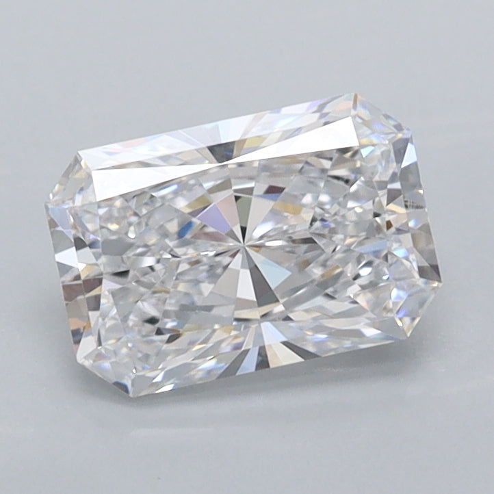 1.08 Carat Radiant Shaped, Ideal Cut, D Color, VVS1 Clarity, IGI Certified Lab Grown Diamond