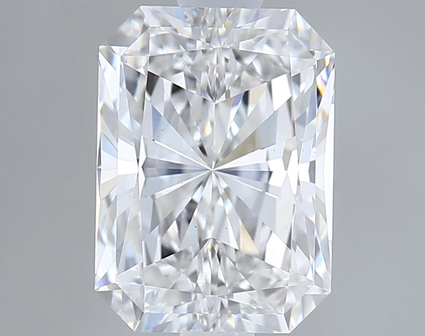 1.71 Carat Radiant Shaped, Ideal Cut, D Color, VS1 Clarity, IGI Certified Lab Grown Diamond