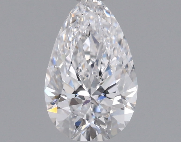 0.73 Carat Pear Shaped, Ideal Cut, D Color, VVS2 Clarity, IGI Certified Lab Grown Diamond