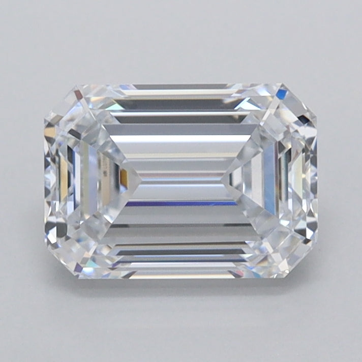 1.31 Carat Emerald Shaped, Ideal Cut, E Color, FL Clarity, IGI Certified Lab Grown Diamond