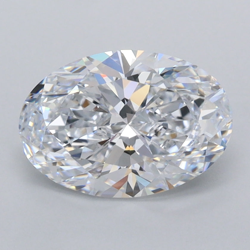 1.80 Carat Oval Shaped, Ideal Cut, D Color, FL Clarity, IGI Certified Lab Grown Diamond