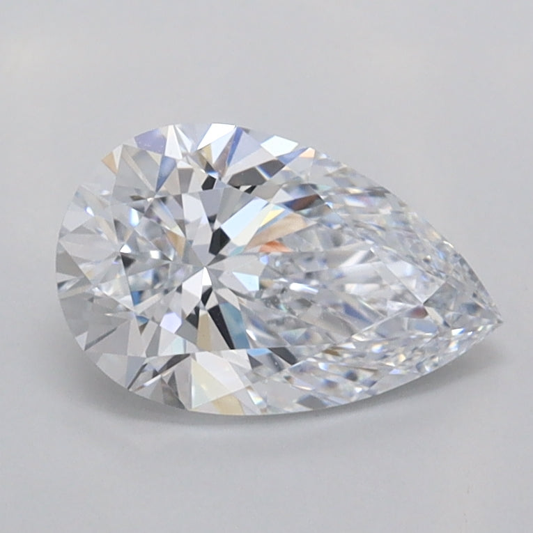 1.02 Carat Pear Shaped, Ideal Cut, E Color, FL Clarity, IGI Certified Lab Grown Diamond