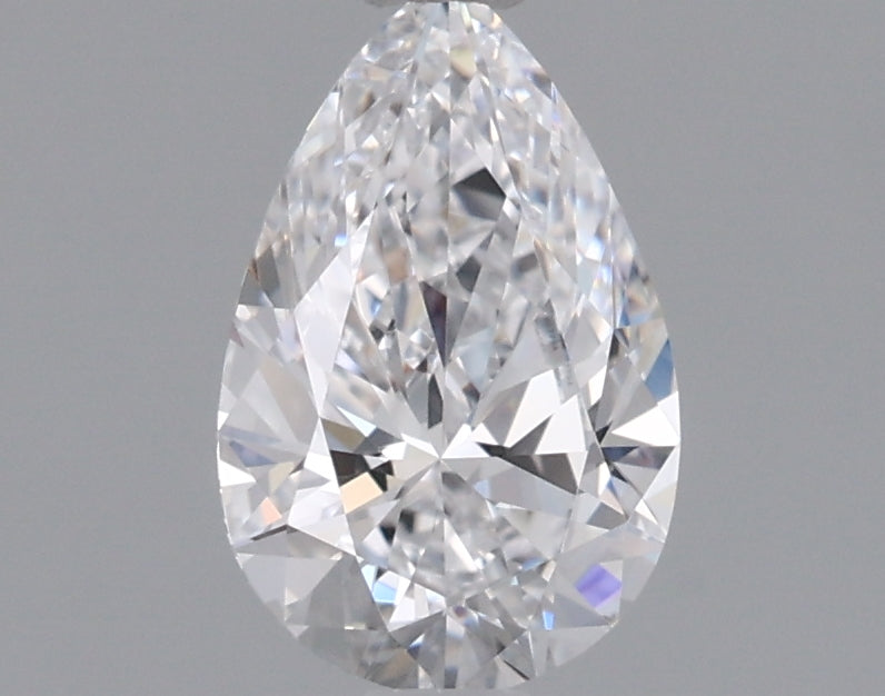 0.72 Carat Pear Shaped, Ideal Cut, D Color, VVS2 Clarity, IGI Certified Lab Grown Diamond