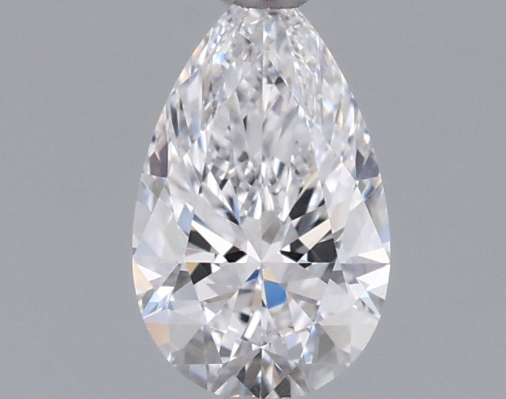 0.71 Carat Pear Shaped, Ideal Cut, D Color, FL Clarity, IGI Certified Lab Grown Diamond