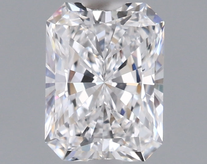 0.88 Carat Radiant Shaped, Ideal Cut, D Color, IF Clarity, IGI Certified Lab Grown Diamond