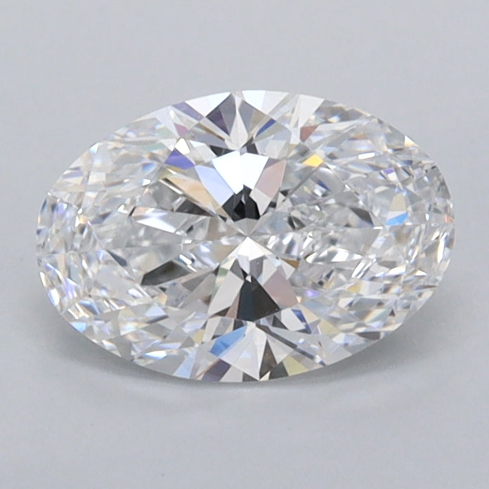 0.96 Carat Oval Shaped, Ideal Cut, D Color, FL Clarity, IGI Certified Lab Grown Diamond