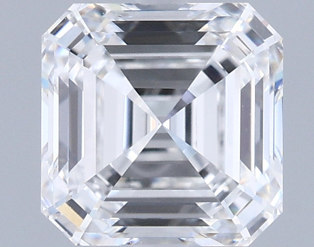 1.33 Carat Asscher Shaped, Ideal Cut, E Color, VVS2 Clarity, IGI Certified Lab Grown Diamond