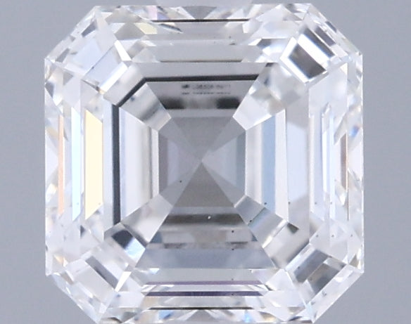 1.26 Carat Asscher Shaped, Excellent Cut, E Color, VS2 Clarity, IGI Certified Lab Grown Diamond