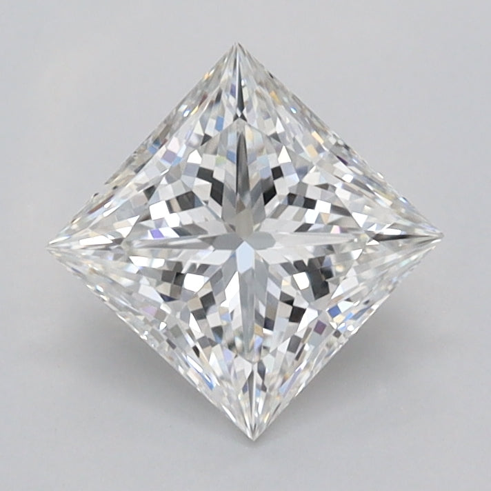 1.09 Carat Princess Shaped, Ideal Cut, F Color, VVS1 Clarity, IGI Certified Lab Grown Diamond