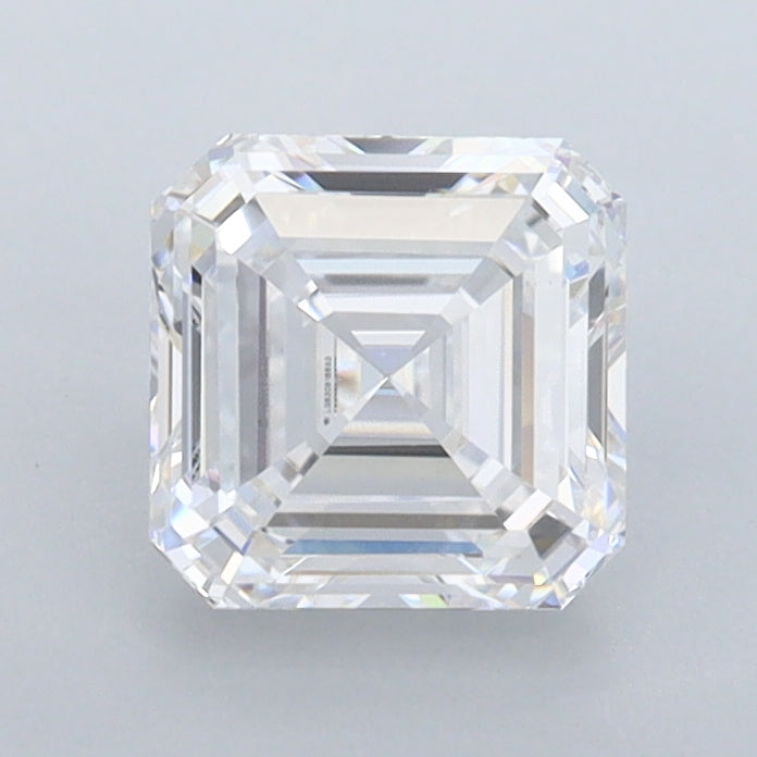 1.29 Carat Asscher Shaped, Very Good Cut, D Color, VVS2 Clarity, IGI Certified Lab Grown Diamond