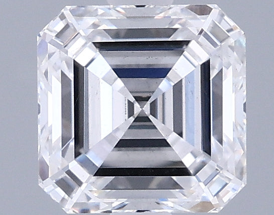 1.25 Carat Asscher Shaped, Ideal Cut, E Color, VS2 Clarity, IGI Certified Lab Grown Diamond
