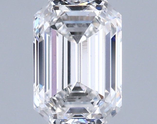 1.07 Carat Emerald Shaped, Ideal Cut, F Color, VS2 Clarity, IGI Certified Lab Grown Diamond