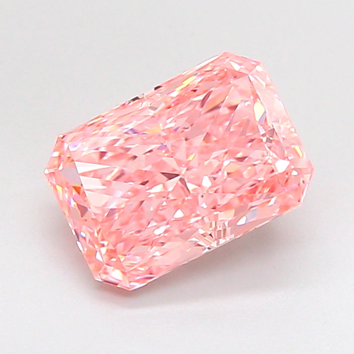 2.18 Carat Radiant Shaped, Ideal Cut, VVS2 Clarity, IGI Certified Lab Grown Diamond
