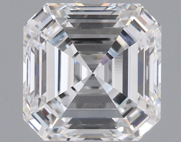 1.54 Carat Asscher Shaped, Ideal Cut, D Color, VVS2 Clarity, IGI Certified Lab Grown Diamond