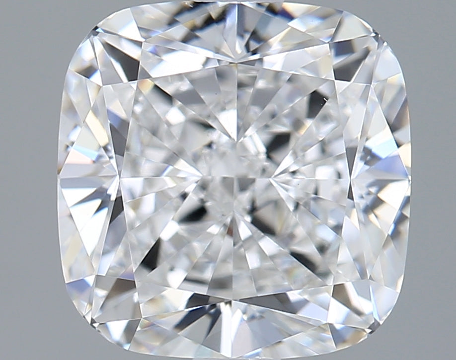 2.50 Carat Cushion Shaped, Ideal Cut, D Color, VS1 Clarity, IGI Certified Lab Grown Diamond