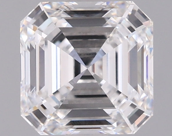 1.53 Carat Asscher Shaped, Ideal Cut, D Color, VVS2 Clarity, IGI Certified Lab Grown Diamond