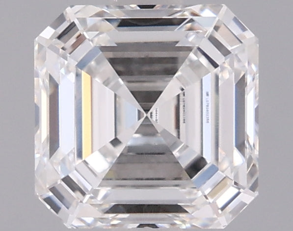 1.56 Carat Asscher Shaped, Ideal Cut, D Color, VVS2 Clarity, IGI Certified Lab Grown Diamond