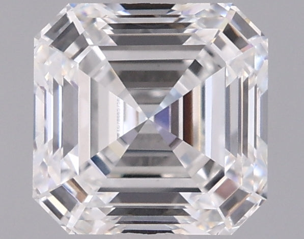 1.58 Carat Asscher Shaped, Ideal Cut, D Color, VVS2 Clarity, IGI Certified Lab Grown Diamond