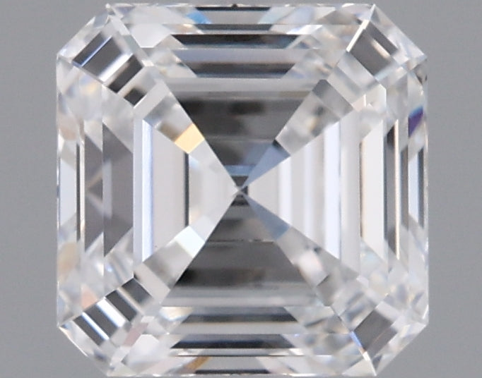 1.56 Carat Asscher Shaped, Ideal Cut, D Color, VVS2 Clarity, IGI Certified Lab Grown Diamond