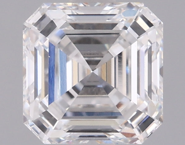 1.62 Carat Asscher Shaped, Ideal Cut, D Color, VVS2 Clarity, IGI Certified Lab Grown Diamond