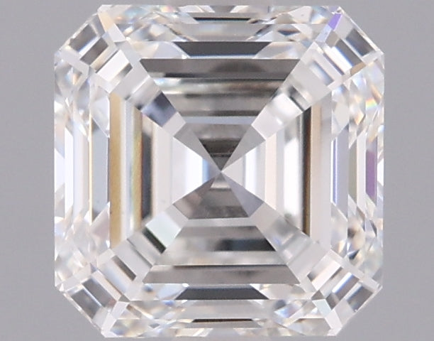 1.71 Carat Asscher Shaped, Ideal Cut, E Color, VVS2 Clarity, IGI Certified Lab Grown Diamond