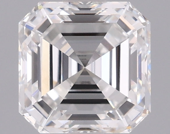 1.54 Carat Asscher Shaped, Ideal Cut, E Color, VVS2 Clarity, IGI Certified Lab Grown Diamond