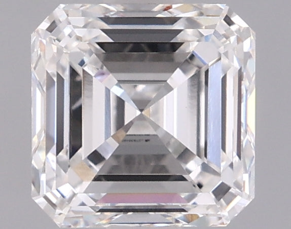 1.55 Carat Asscher Shaped, Excellent Cut, D Color, VVS2 Clarity, IGI Certified Lab Grown Diamond